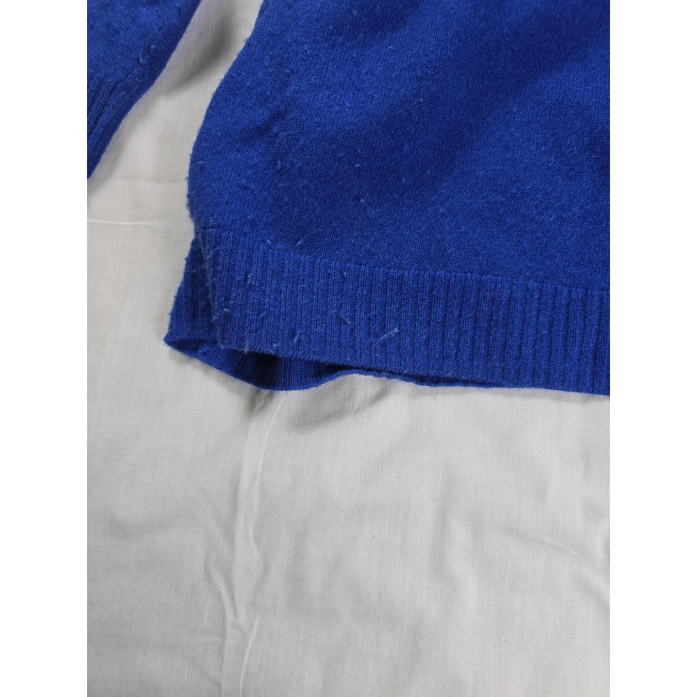 Talbots Sweater Womens Plus 3X Blue 100% Cashmere Crewneck Pullover Knit - Picture 7 of 11